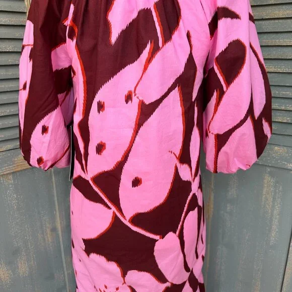 Tuckernuck Lyles Maxi Dress Pink Palm Sz XS NWOT - Picture 14 of 16